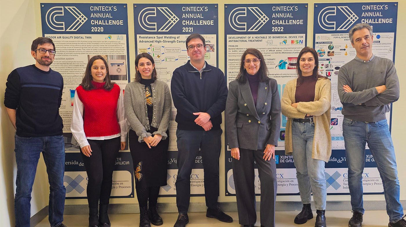 Directora e subdirector do CINTECX cos e as IPs das e propostas gañadoras challenge 2025